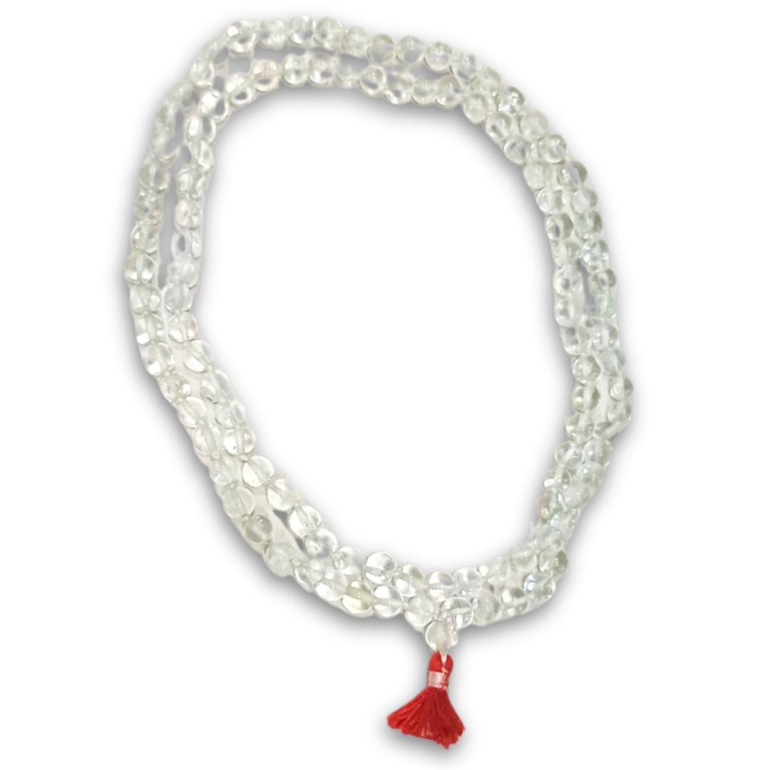 Crystal Quartz (Sphatik) Mala/Rosary